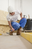 Male joinery student