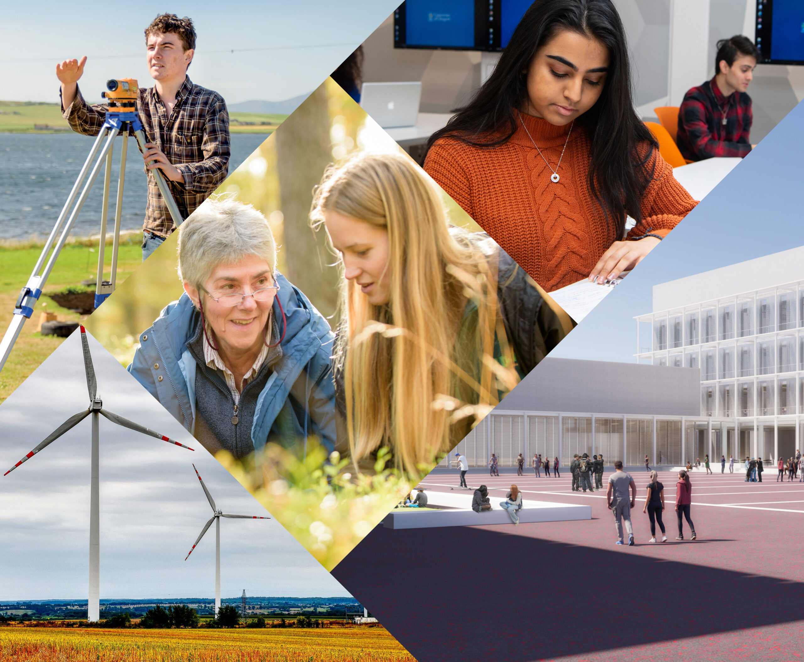 Net zero image collage