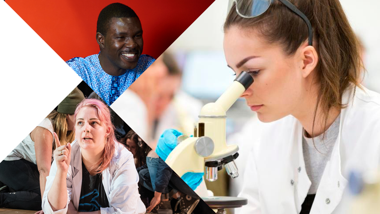 Collage of students