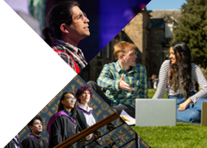 Photocollage of students in different environments.