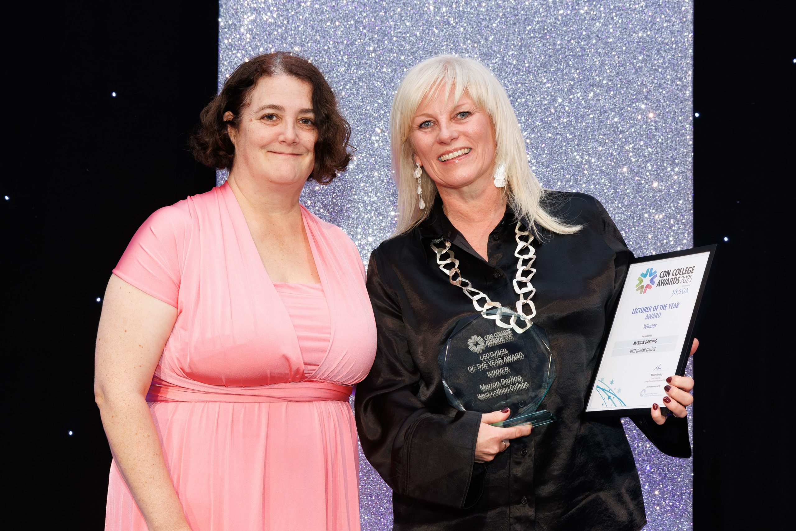 Presentation photo for the CDN College Awards Lecturer of the Year